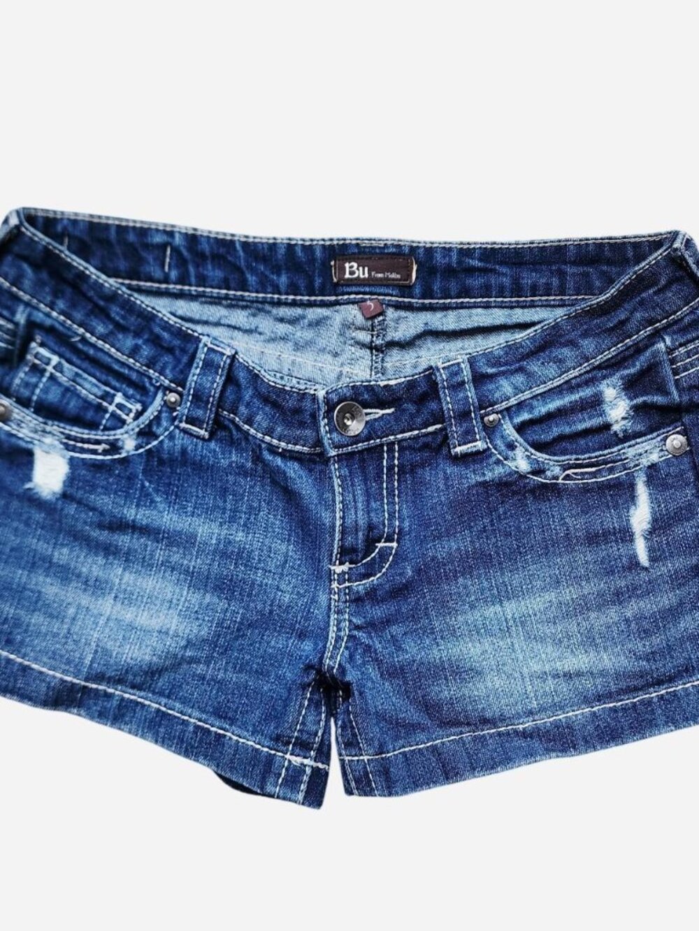 Bu from Malibu vintage y2k low rise blue denim shorts Size 5 Juniors
